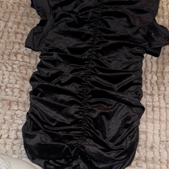 Black Ruched Pencil Midi Dress for Cocktail NWT - Picture 8 of 8